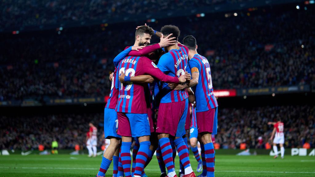 radość piłkarzy Barcelony
