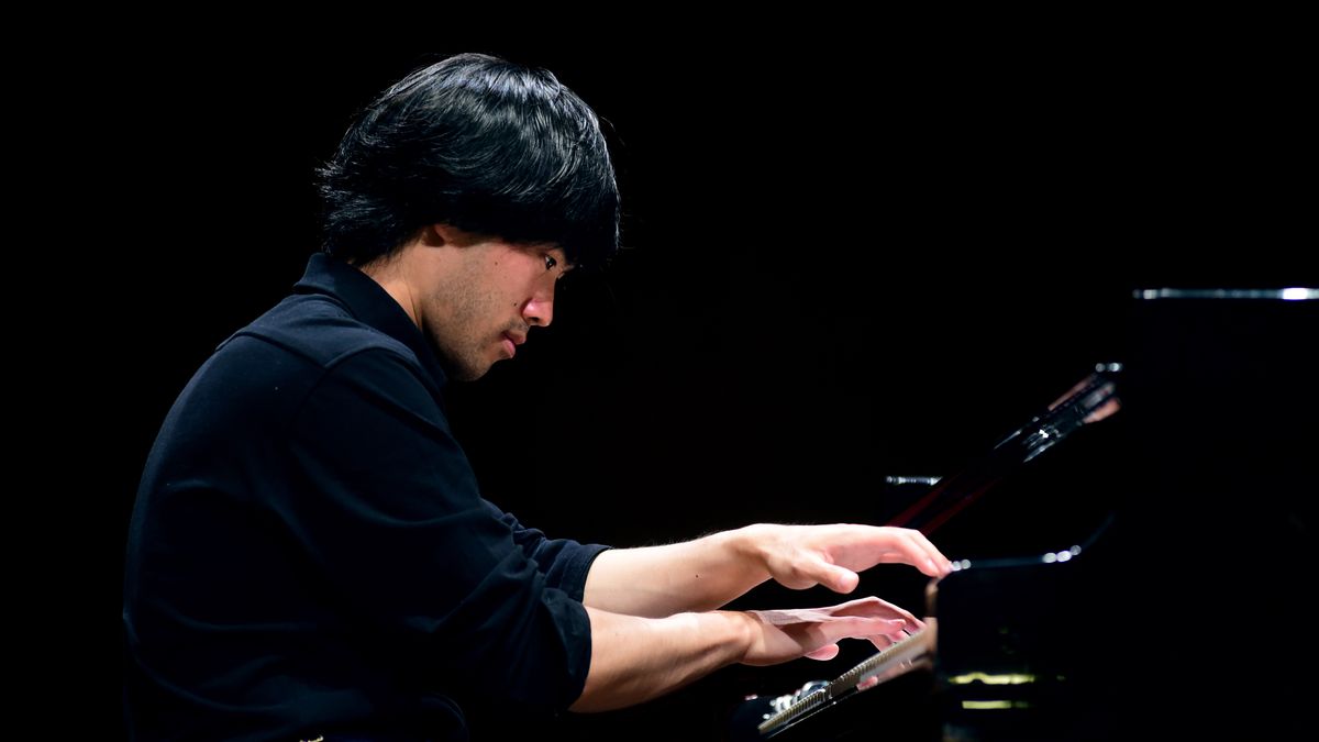 BOLOGNA, ITALY - APRIL 30: Canadian musician pianist Bruce Liu play his reharsal prior performing in concert for Bologna Festival on April 30, 2024 in Bologna, Italy. (Photo by Roberto Serra - Iguana Press/Getty Images)