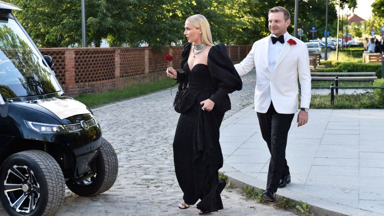 Rafał Zawierucha i Beata Wiśnicka na balu Omeny Mensah