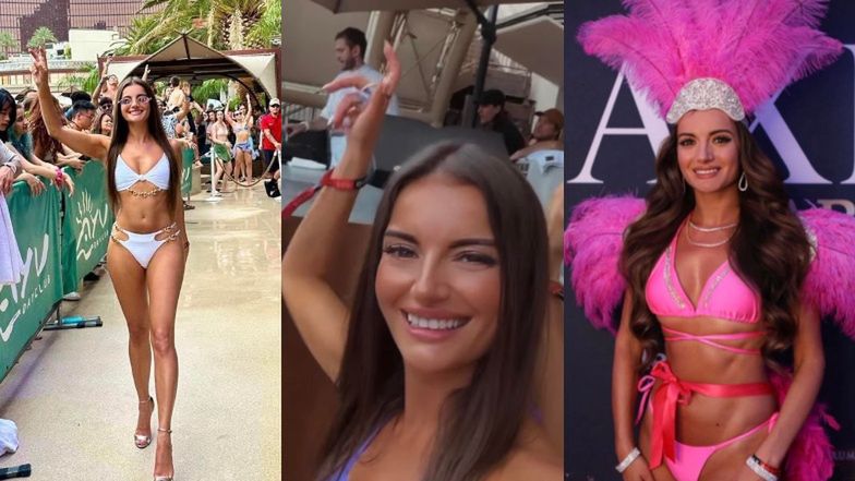 Natalia Janoszek chwali się, jak to "prowadziła" imprezę w Las Vegas... Bieganie w bikini i pląsy przy budce DJ-a (ZDJĘCIA)