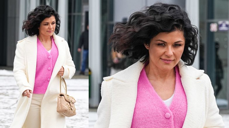 Katarzyna Cichopek pod studiem "Pytania na Śniadanie"