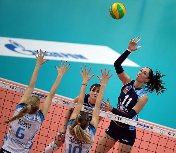 Jekaterina Gamowa po raz kolejny była liderką Dynama Kazań. foto: cev.lu