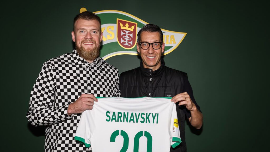 Materiały prasowe / Lechia Gdańsk / Na zdjęciu: Bohdan Sarnawśkyj (z lewej) i Paolo Urfer