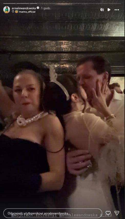 Anna Lewandowska, Marina Łuczenko i Wojciech Szczęsny
