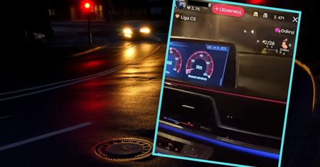 Jechali 300 km/h po Białymstoku. Transmitowali wszystko na TikToku