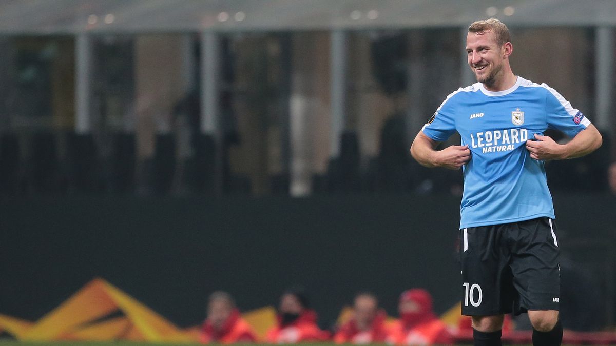 Getty Images / Emilio Andreoli / Piłkarz Dudelange - Dominik Stolz