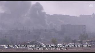 Kłęby dymu nad Kobane, gdzie nie ustają walki o miasto