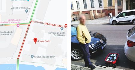 Jak strollować Mapy Google? Wystarczy wózek pełen smartfonów