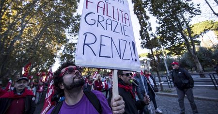 Wielka antyrządowa manifestacja w Rzymie