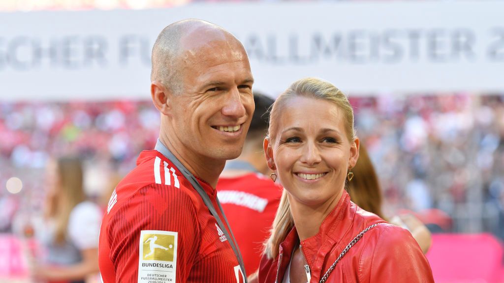 Arjen Robben z żoną