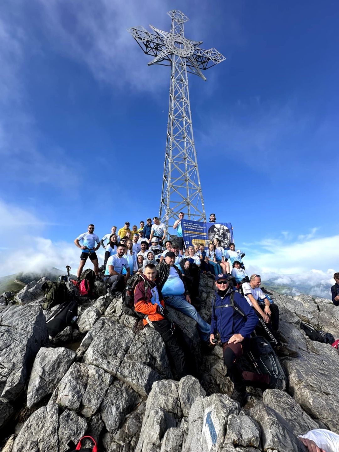 Uczestnicy wyprawy na Giewont