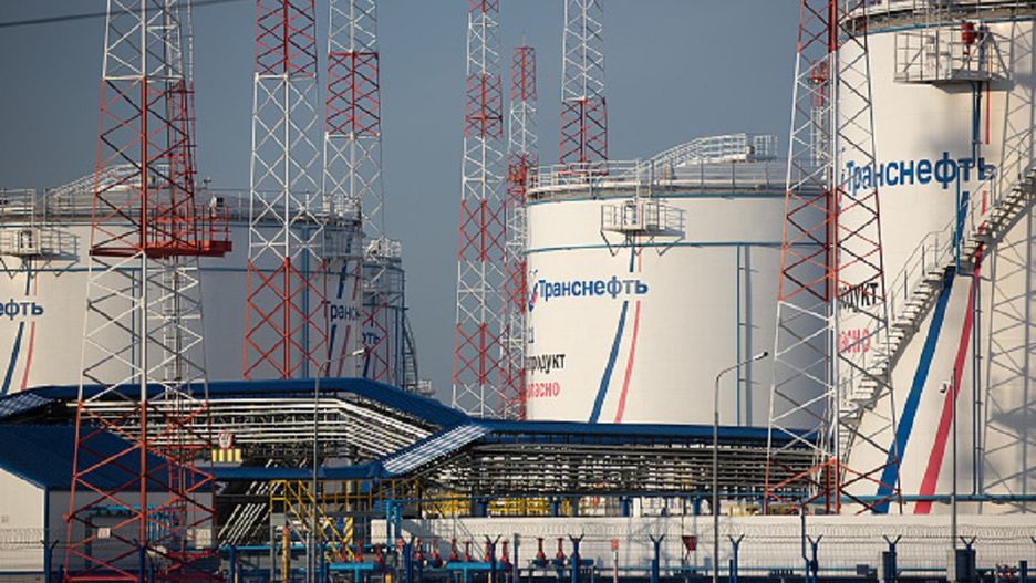Oil storage tanks stand at the Volodarskaya line operation dispatcher station (LODS), operated by Transneft PJSC, in Konstantinovo village, near Moscow, Russia, on Tuesday, April 7, 2020. The worlds largest oil producers moved closer to an unprecedented deal to ratchet back production and rescue crude markets from a pandemic-driven collapse, after Russia signaled its ready to make cuts. Photographer: Andrey Rudakov/Bloomberg via Getty Images
Bloomberg