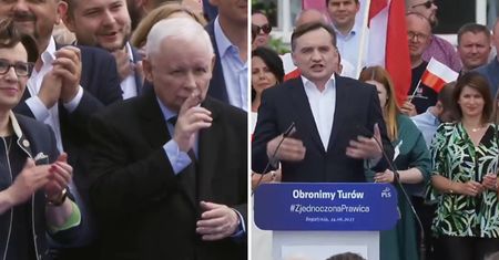 "Jarosław, Jarosław" podczas przemówienia Ziobry. "Ja jestem z Suwerennej Polski"