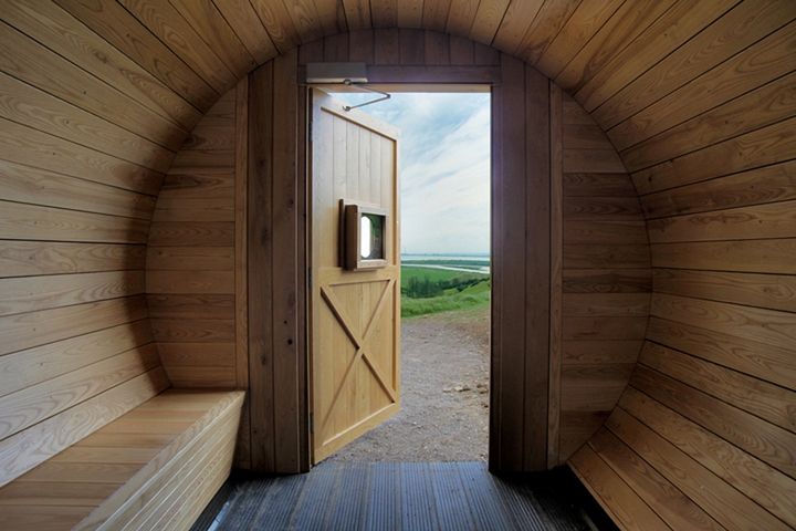 Ujście Tamizy w Hadleigh Country Park, widziane przez ogromną camerę obcurę 6