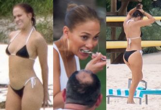 49-LETNIA Jennifer Lopez świętuje urodziny w kusym bikini (ZDJĘCIA)
