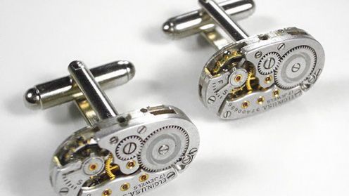 Elgin Oval - spinki dla miłośników techniki 1