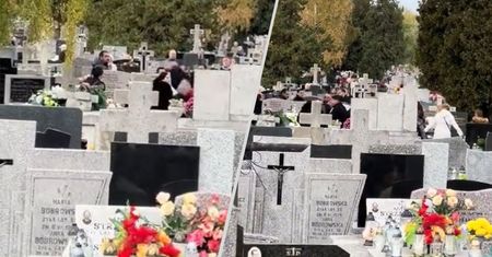 Krzyki i szarpanina. W Radomiu doszło do awantury na cmentarzu