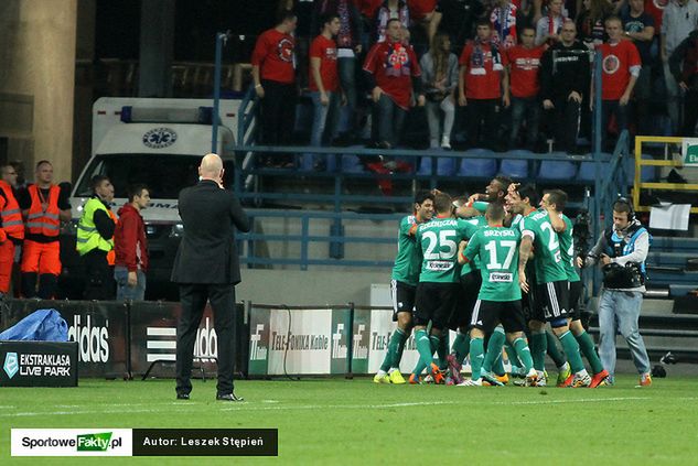 Legia świętuję bramkę na 1:0