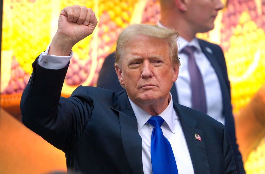 Donald Trump po opuszczeniu sądu