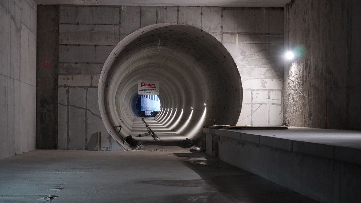 Element tunelu średnicowego w Łodzi