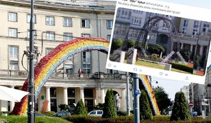 Tęcza wraca na pl. Zbawiciela. "Niepokojące zdjęcia". Nie, to komedia