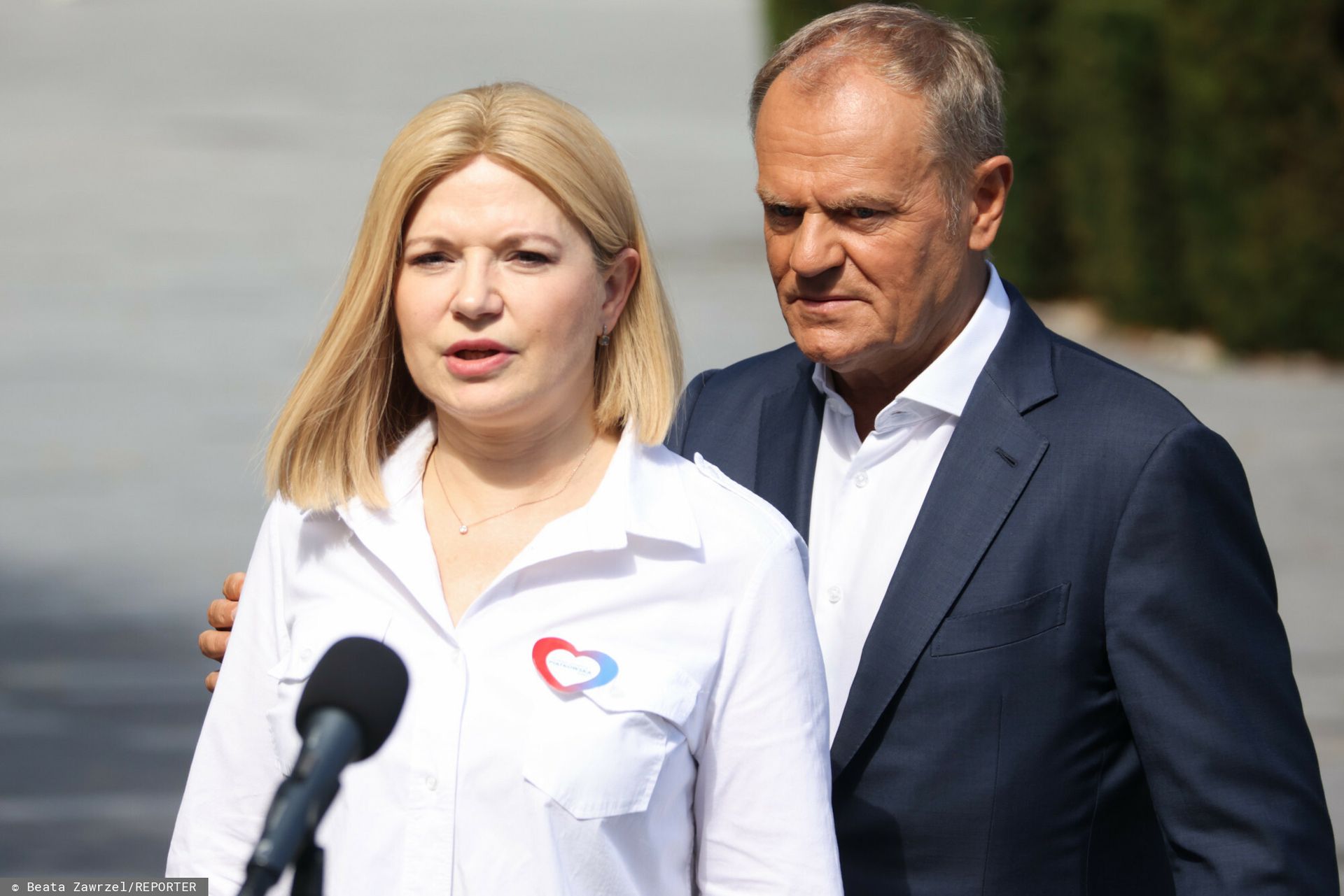 Zdjęcie do aktualności: Tusk szkodzi Piątkowskiej? Kandydatka KO zabrała głos