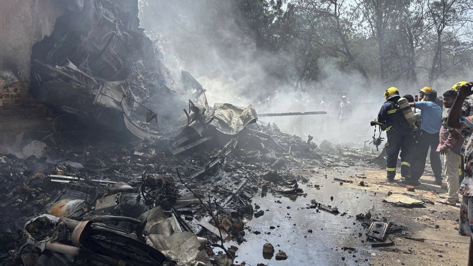 Temporary
Firefighters work at the site of an airplane that crashed in India's northwestern city of Ahmedabad in Gujarat state, Thursday, June12, 2025. (AP Photo/Ajit Solanki)
Ajit Solanki