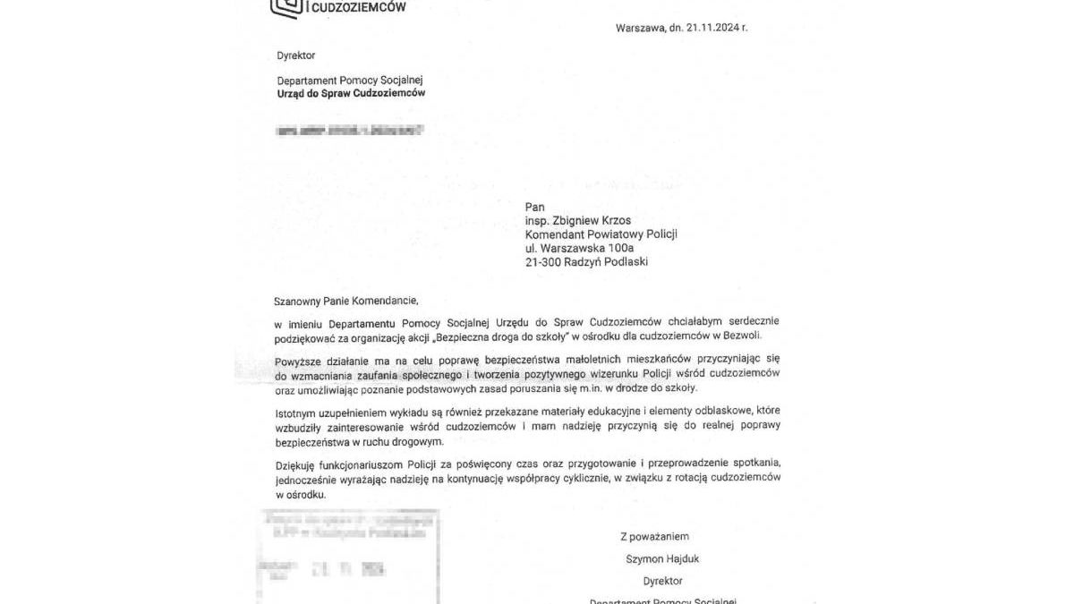 podziękowania
