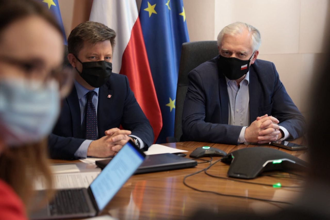 Michał Dworczyk i Jarosław Gowin