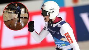 Zabawa na całego! Piotr Żyła na nietypowym ujęciu