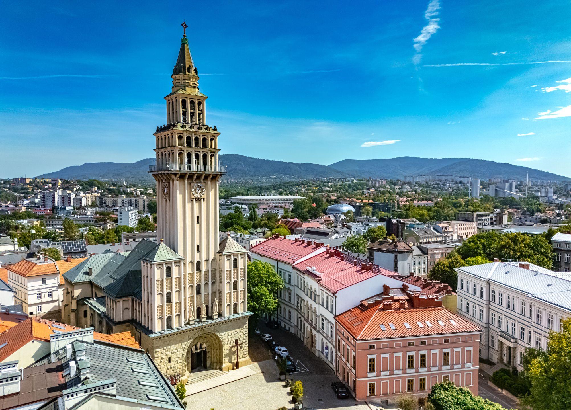 Bielsko-Biała z lotu ptaka