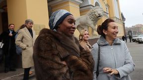 Venus Williams zwiedzała Rosję. Jej futro zrobiło furorę wśród kibiców