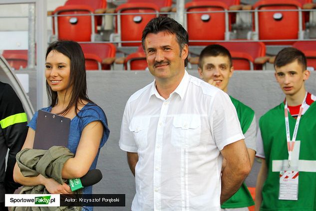 Wojciech Stawowy w trakcie "meczu papieskiego"