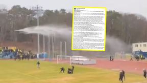 Dantejskie sceny na polskim stadionie. Jest oświadczenie klubu