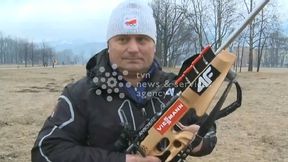 Wpadka na wizji. Trener biathlonu rzucił telefonem