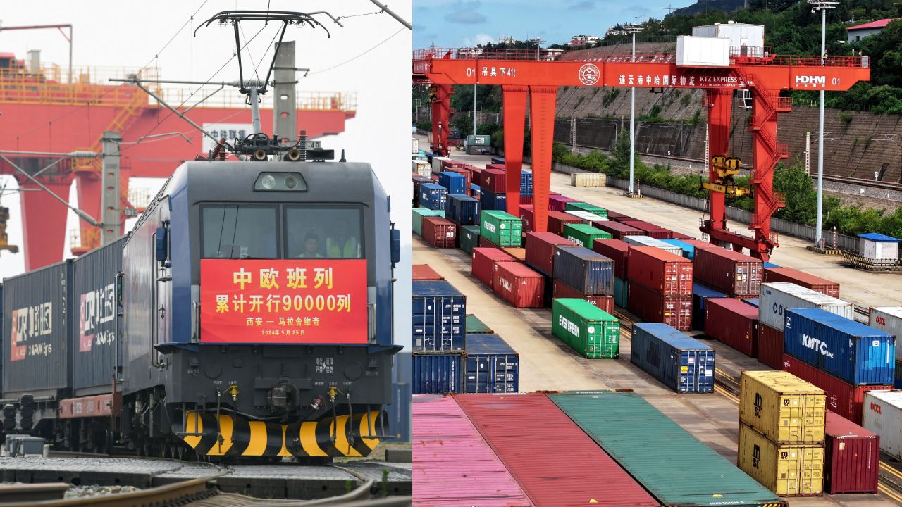 Chińskie towary jadące do Małaszewicz