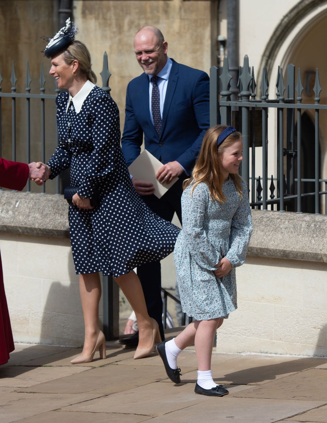 Zara Tindall z mężem i córką
