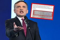 Ziobro o "ubeckiej prowokacji". Publikuje fragment notatki KSP