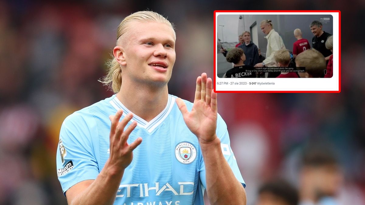 PAP/EPA / ASH ALLEN/Twitter / Na zdjęciu: Erling Haaland