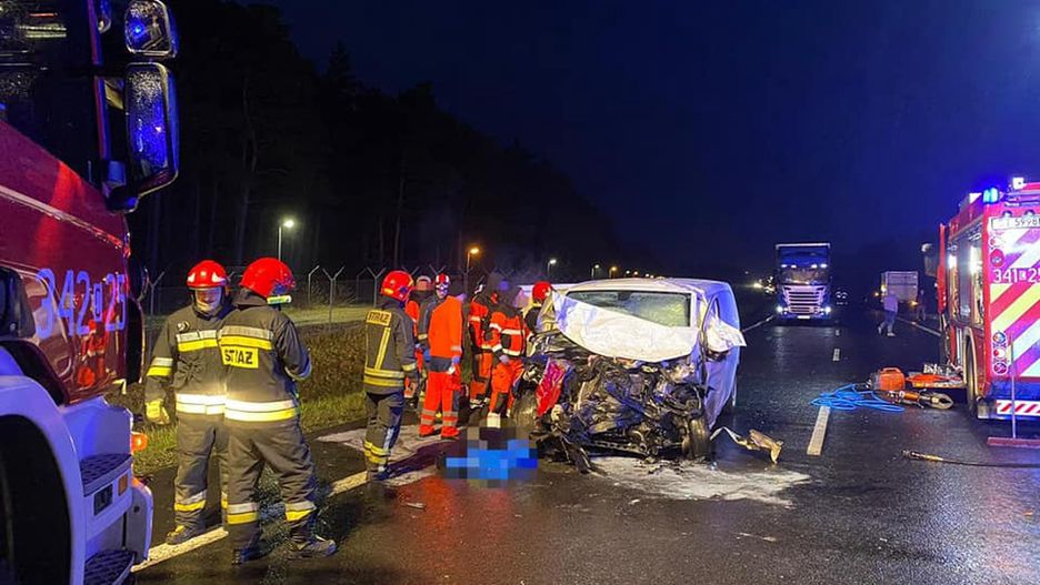 Na drodze ekspresowej S10 doszło do tragicznego wypadku