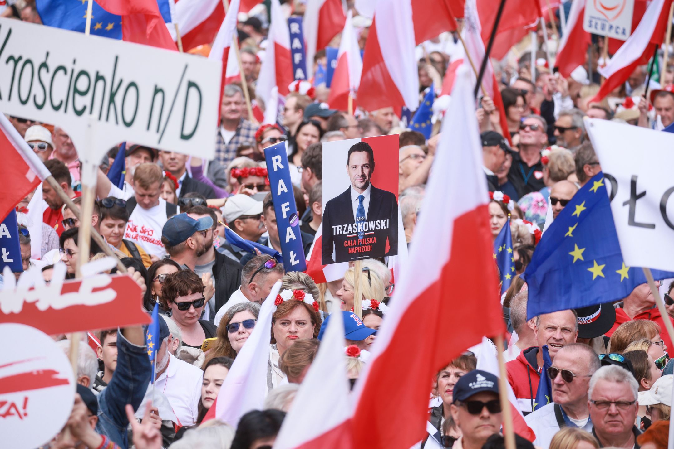 Uczestnicy Wielkiego Marszu Patriotów
