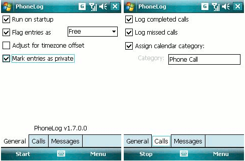 PhoneLog - rejestr połączeń w kalendarzu.