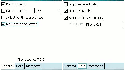 Rejestr połączeń w kalendarzu 1