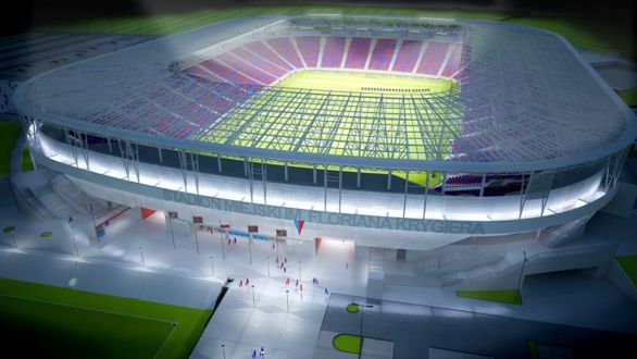 Projekt przebudowanego stadionu Pogoni Szczecin