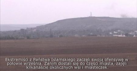 Eksplozje, dym i ogień nad obleganym Kobane