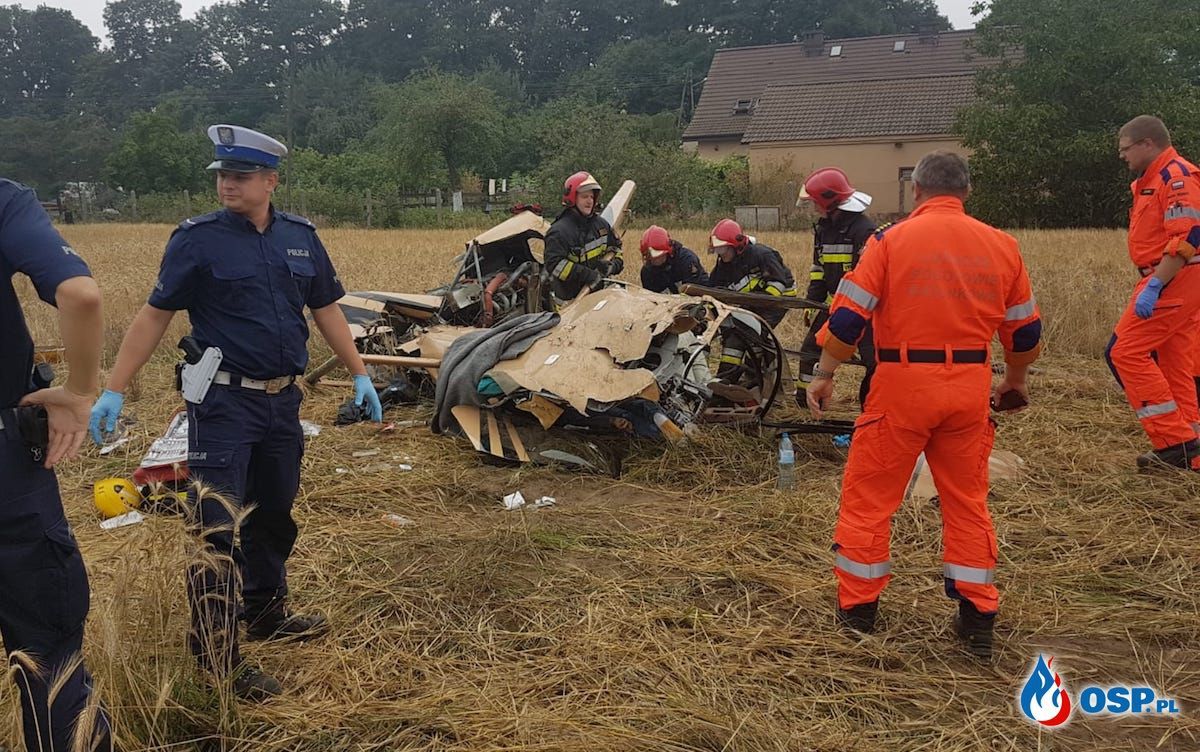 Katastrofa śmigłowca w Domecku na Opolszczyźnie. Nie żyją dwie osoby