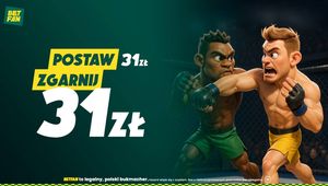 Postaw 31 zł i zgarnij 31 złotych freebetu za kupon na KSW 109 w BETFAN