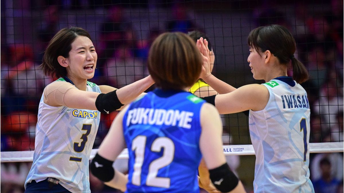 Materiały prasowe / VolleyballWorld / Na zdjęciu: reprezentacja Japonii