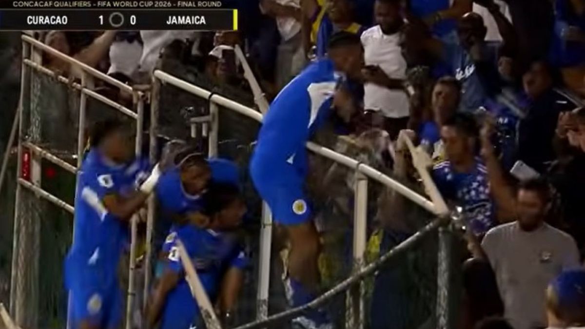 YouTube / Concacaf / Na zdjęciu: radość piłkarzy i kibiców Curacao
