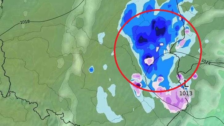 Prognoza pogody dla Polski - wtorek 19 kwietnia 2022. Niż ze wschodu przyniesie opady deszczu i śniegu